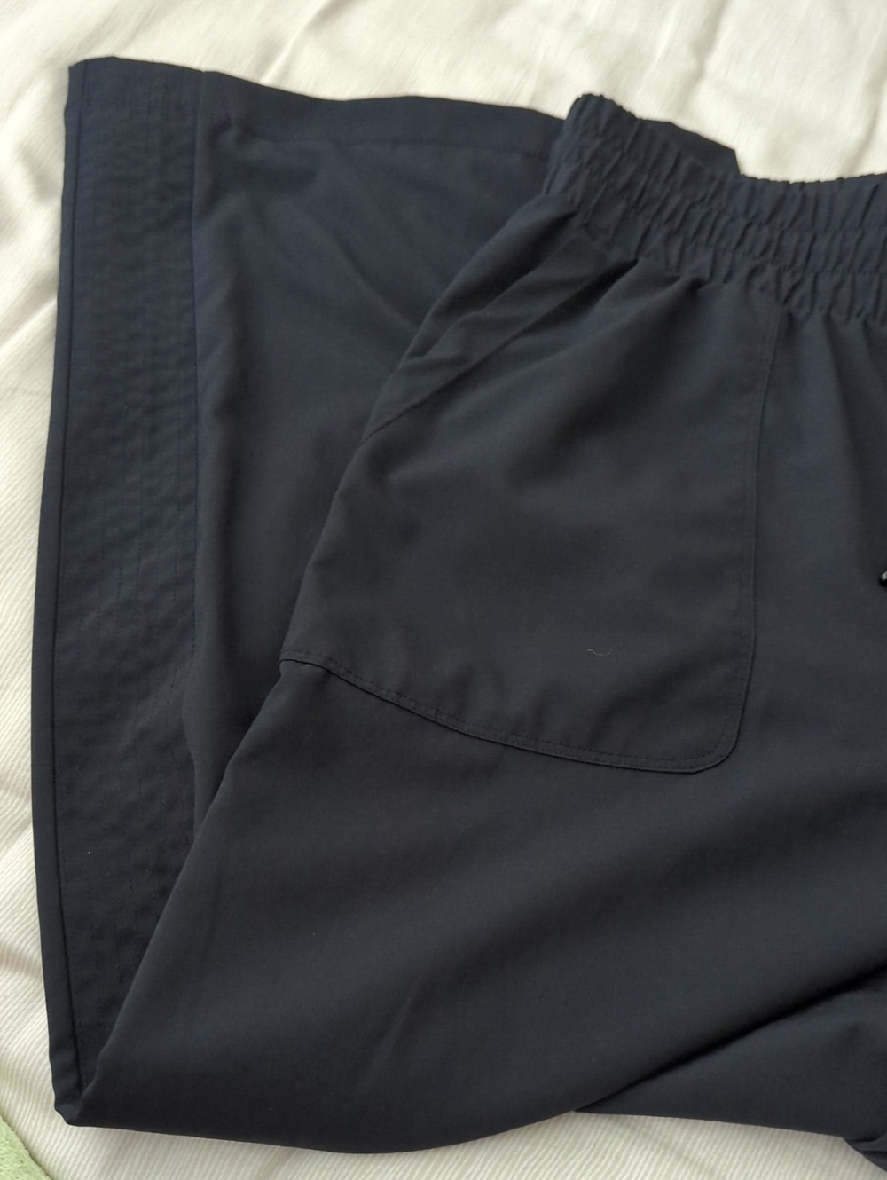 NWT! ~MONDETTA~ FABULOUS BLACK WIDE LEG PANTS-L - Picture 6 of 13